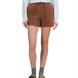 Lululemon loungeful short 4" four way stretch drawcord high rise brown shorts